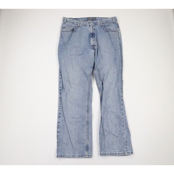 Vintage Levis SilverTab Mens 36x32 Distressed Loose Fit Baggy Denim Jeans Blue